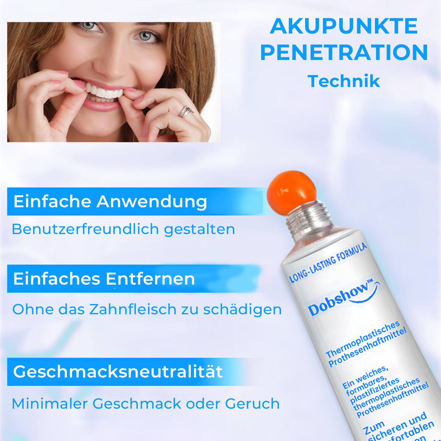 Dobshow™🔥Kaufe 1 und erhalte 1 gratis🔥Thermoplastischer Gebisskleber🦷