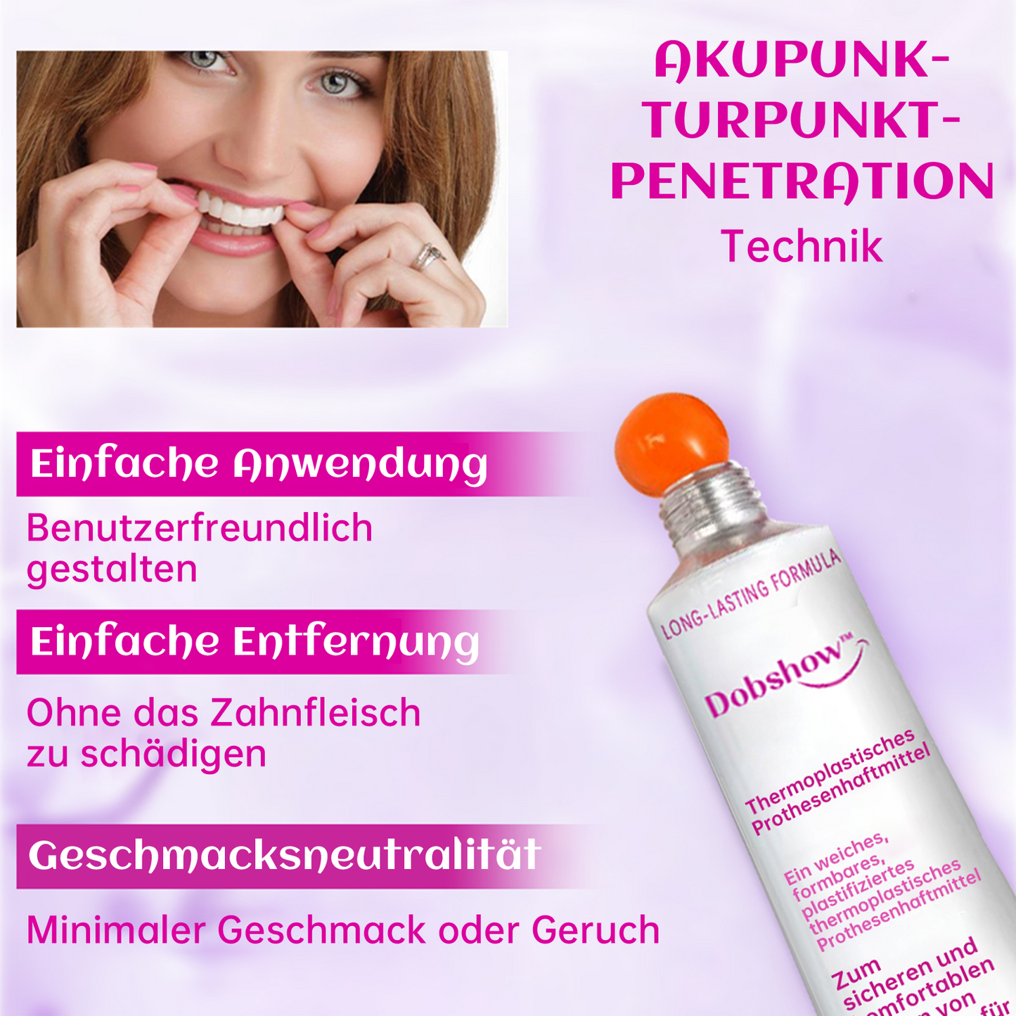 Dobshow™🔥Kaufe 1 und erhalte 1 gratis🔥Thermoplastischer Gebisskleber🦷