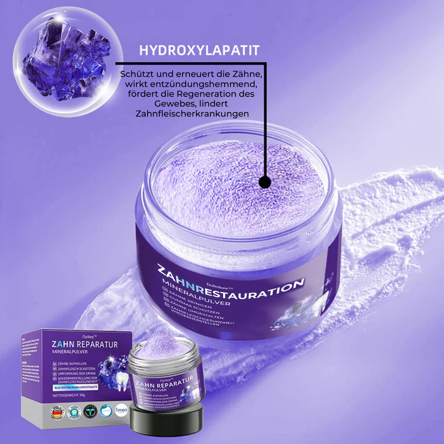🦷Dobshow™ Zahnreparatur-Mineralpulver >> 🔥1+1 Gratis🔥