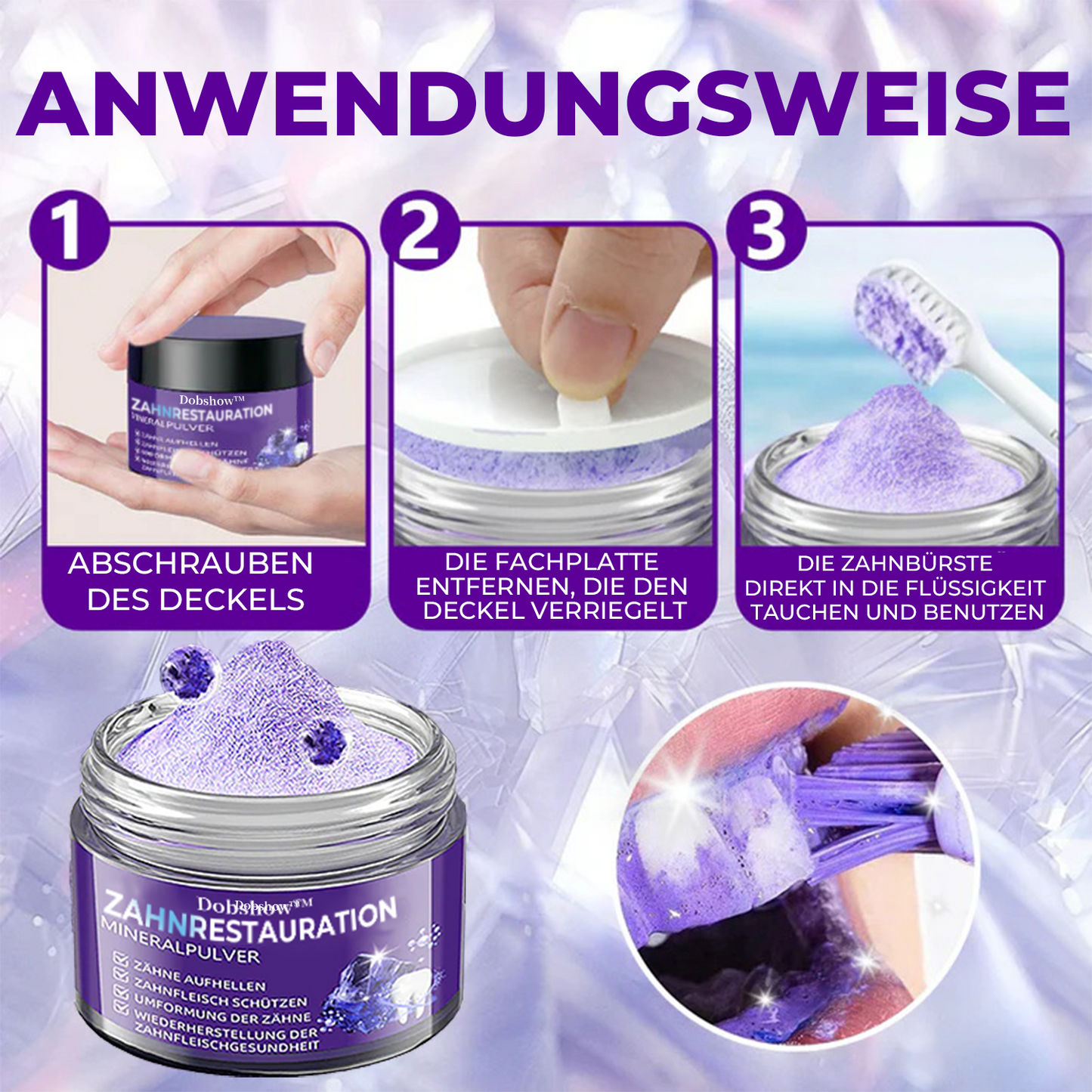 🦷Dobshow™ Zahnreparatur-Mineralpulver >> 🔥1+1 Gratis🔥