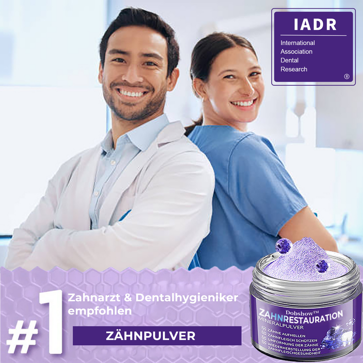 🦷Dobshow™ Zahnreparatur-Mineralpulver >> 🔥1+1 Gratis🔥
